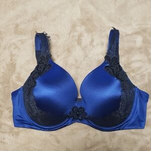 Soma Royal Blue and Black Lace Bra